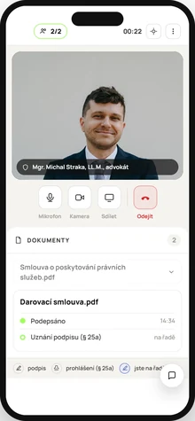 Razítko na mobilu